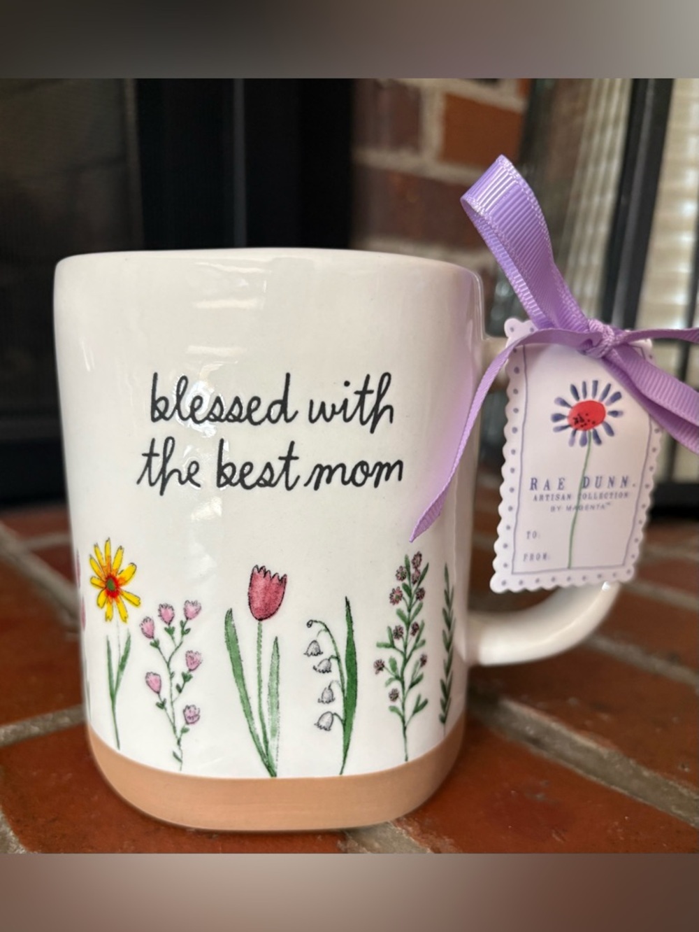 Rae Dunn "Blessed With The Best Mom" Artisan Collection Mug NWT